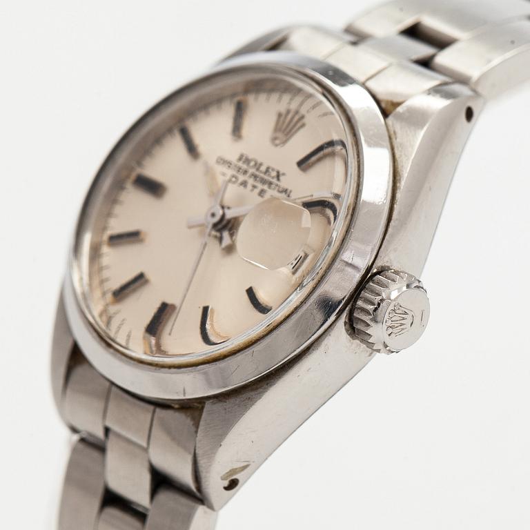 Rolex, Lady-Date, 26 mm, teräs, automaattinen, pleksilasi, 1970-luku.
