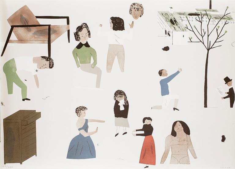 JOCKUM NORDSTRÖM, färglitografi, signerad och numrerad 109/250.