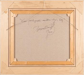 Johanna Oras, olja på duk, signerad a tergo.