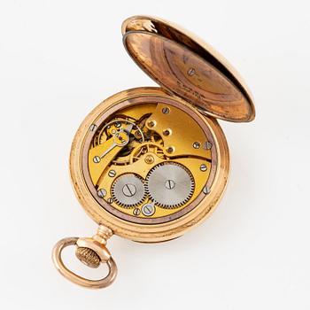 Pocket watch, 14K gold, 32 mm.