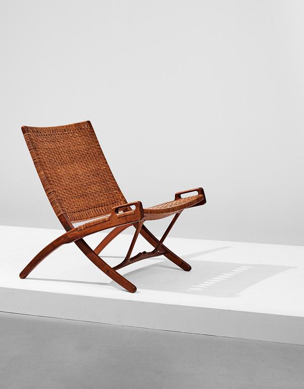 HANS J WEGNER, fällstol, "JH512" Johannes Hansen, Danmark, 1940-50-tal.