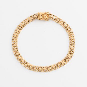 Armband, x-länk, 18K guld.
