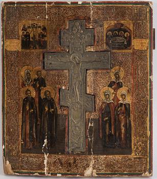 ICON, Russia, 19th Century, tempera and metal.