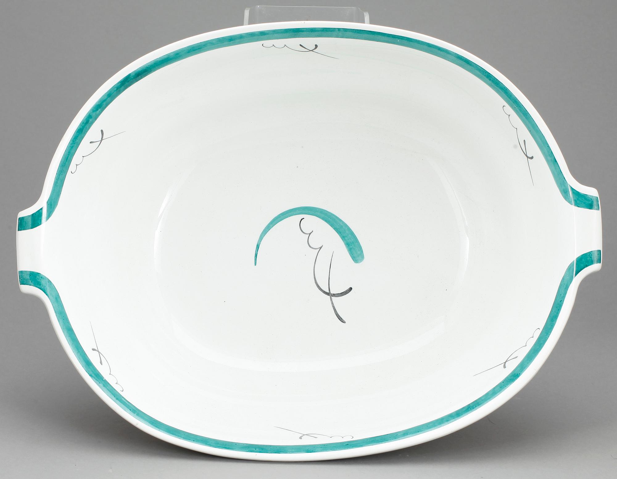 TVÄTTSERVIS, 5 delar, flintgods, Wilhelm Kåge, Gustavsberg, 1900-talets första hälft.