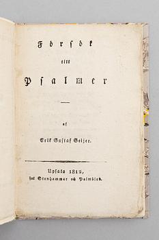 Four volumes of Swedish Literature, 1791-1824.