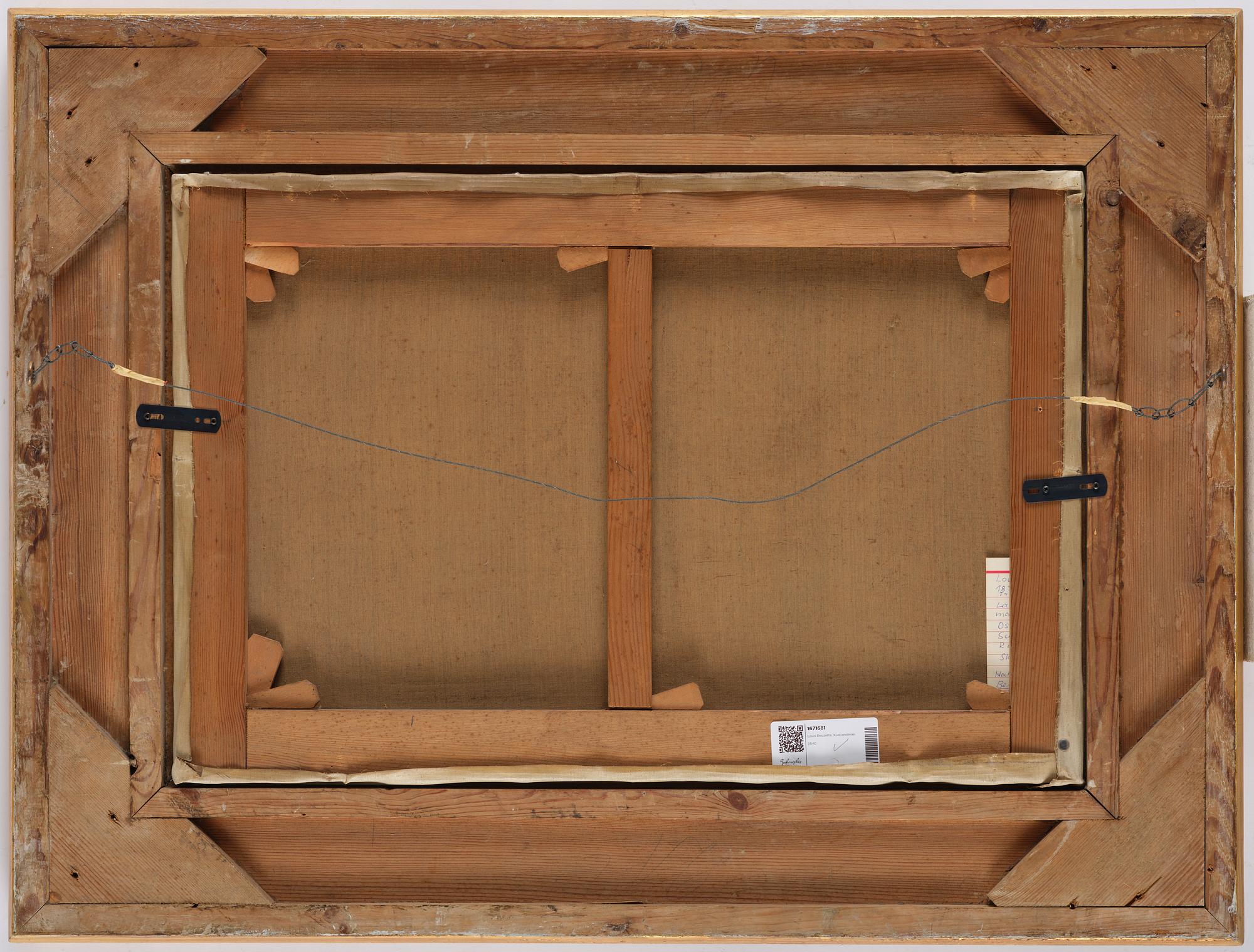 Louis Douzette, Coastal landscape.