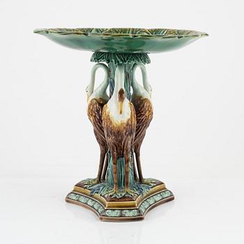 A majolica tazza, Gustafsberg, around the year 1900.