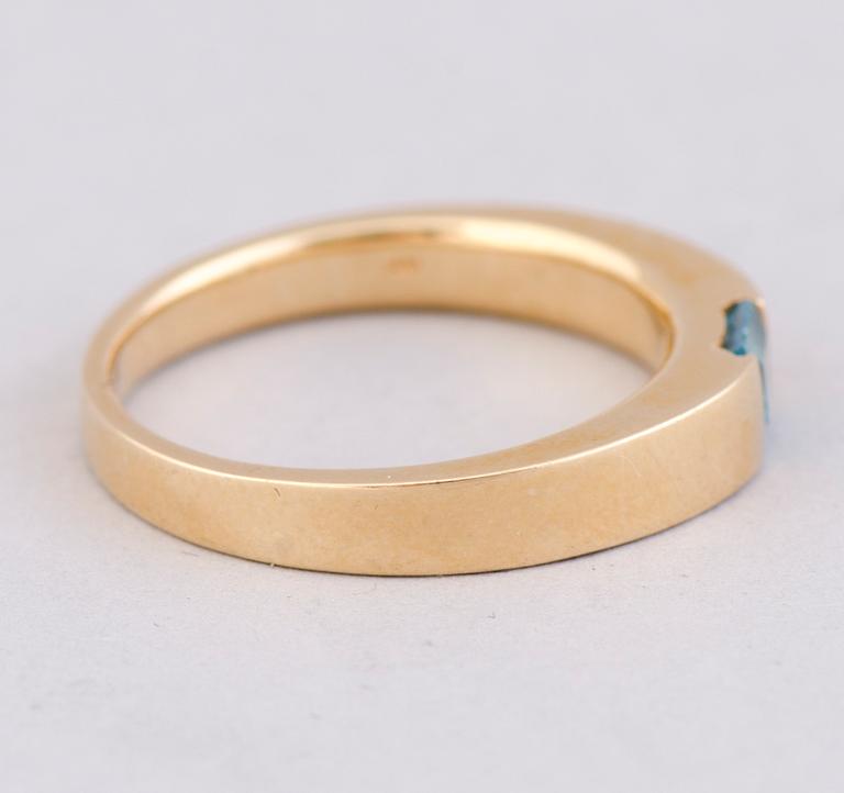 RING, topas, 14K guld.