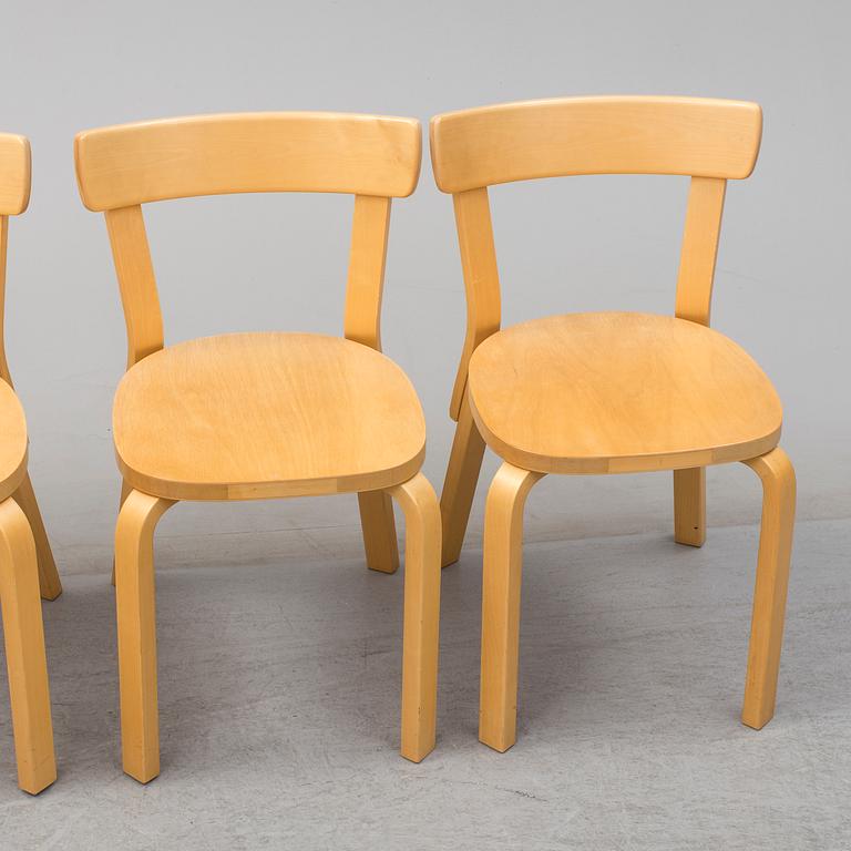 ALVAR AALTO, a five-piece birch dining suite from Artek, Finland.