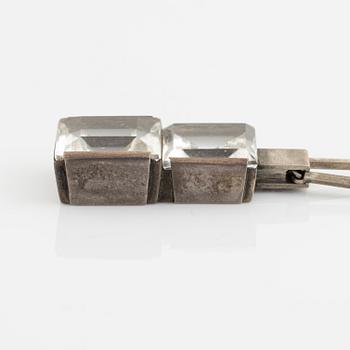 Stigbert, collier, silver med bergkristall.