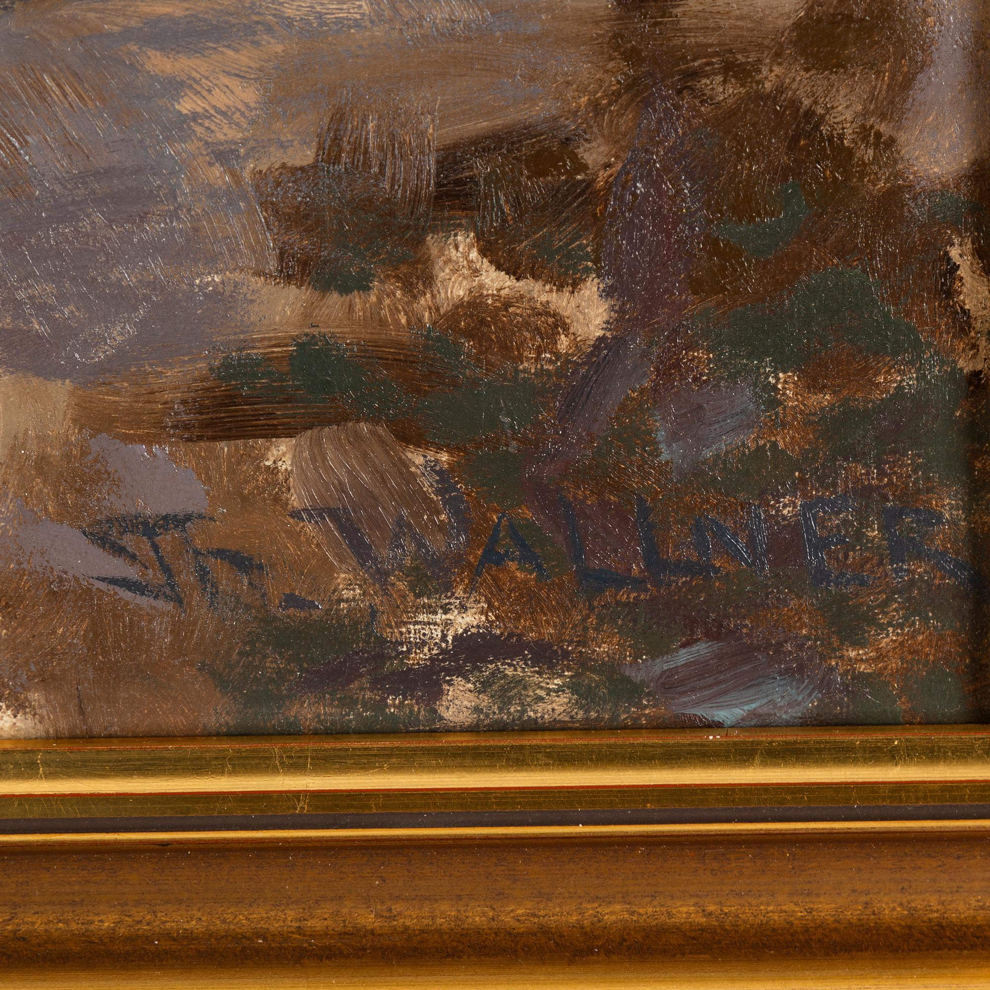 Thure Wallner, oil on canvas, signed.