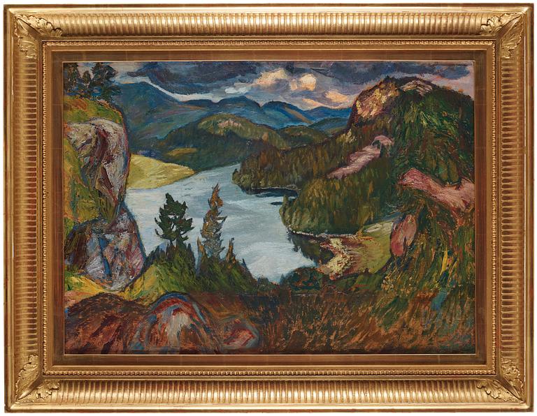 Helmer Osslund, "Sommarnatt, Norrland" (Evening Sky in Nordingrå).