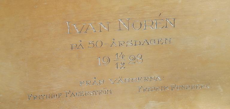 SKRIN, silver, 1920-tal. Vikt med inredning ca 645 g.
