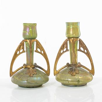 A pair of Art Nouveau vases, circa 1900.