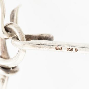 Vivianna Torun Bülow-Hübe, collier "Dew-drops", silver, ametist och briljanter för Georg Jensen.