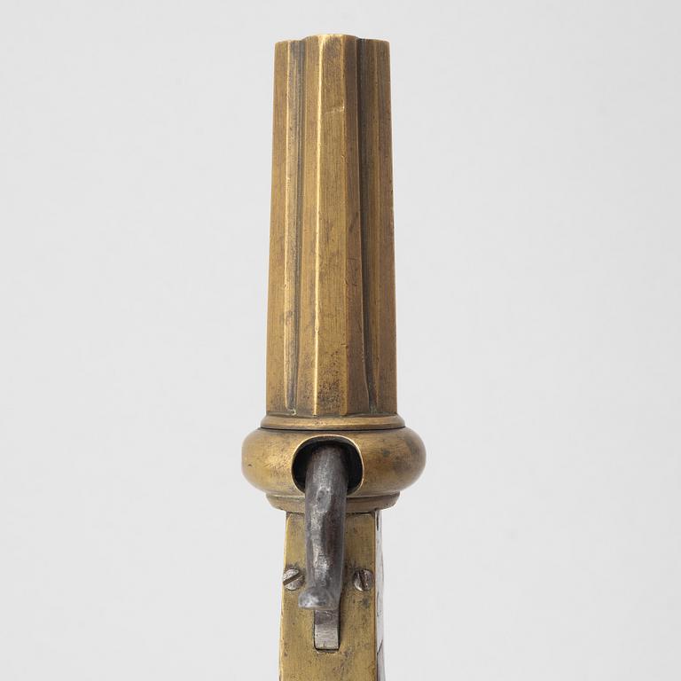 Slaglåsrevolver, svensk, 1800-talets andra hälft.