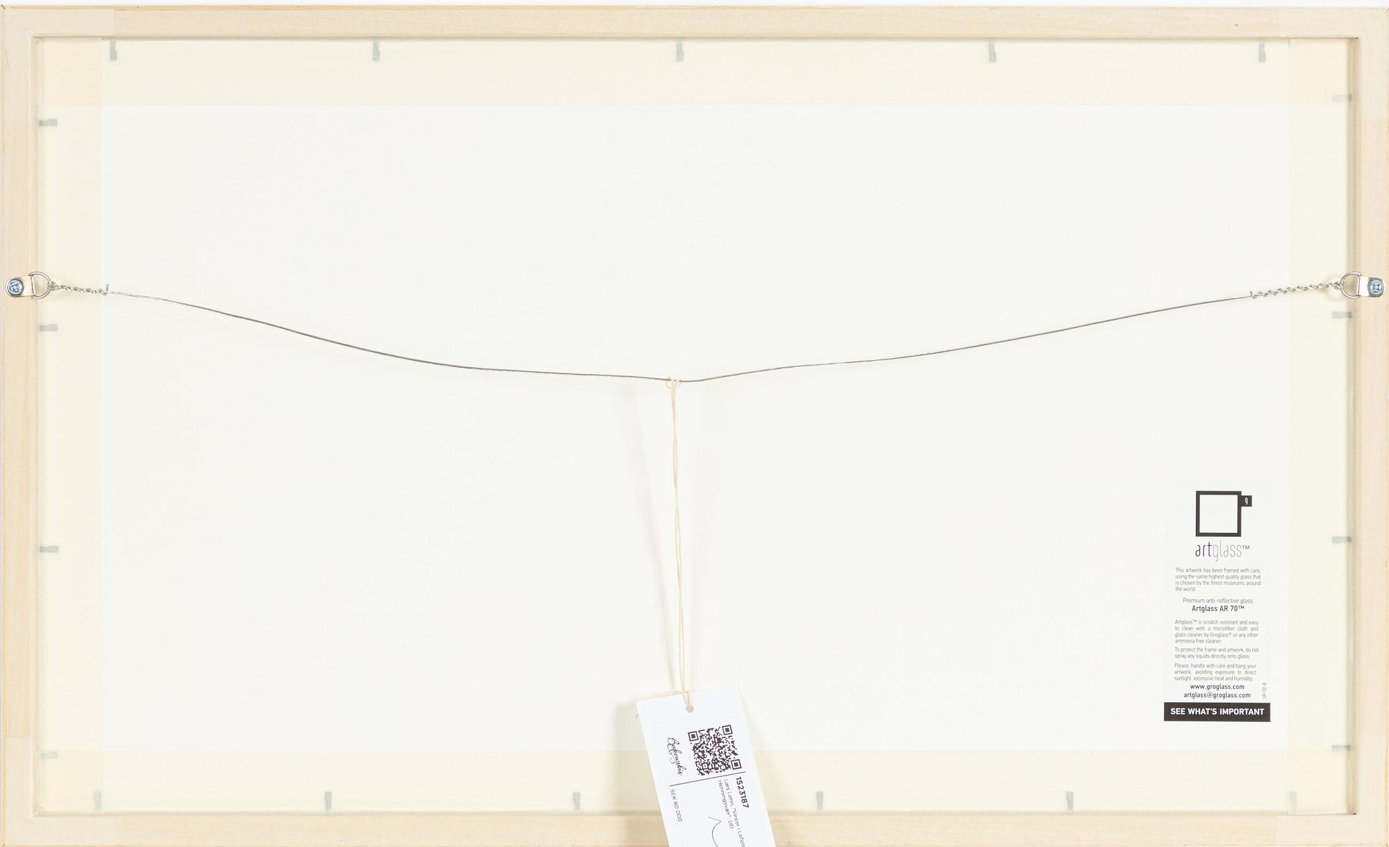 Lars Lerin, "Vinter i Lofoten, Henningsvær".