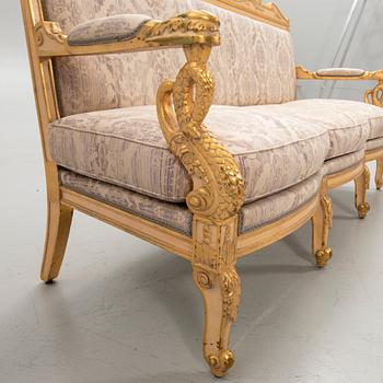 Soffa, empirestil, 1900-talets första hälft.