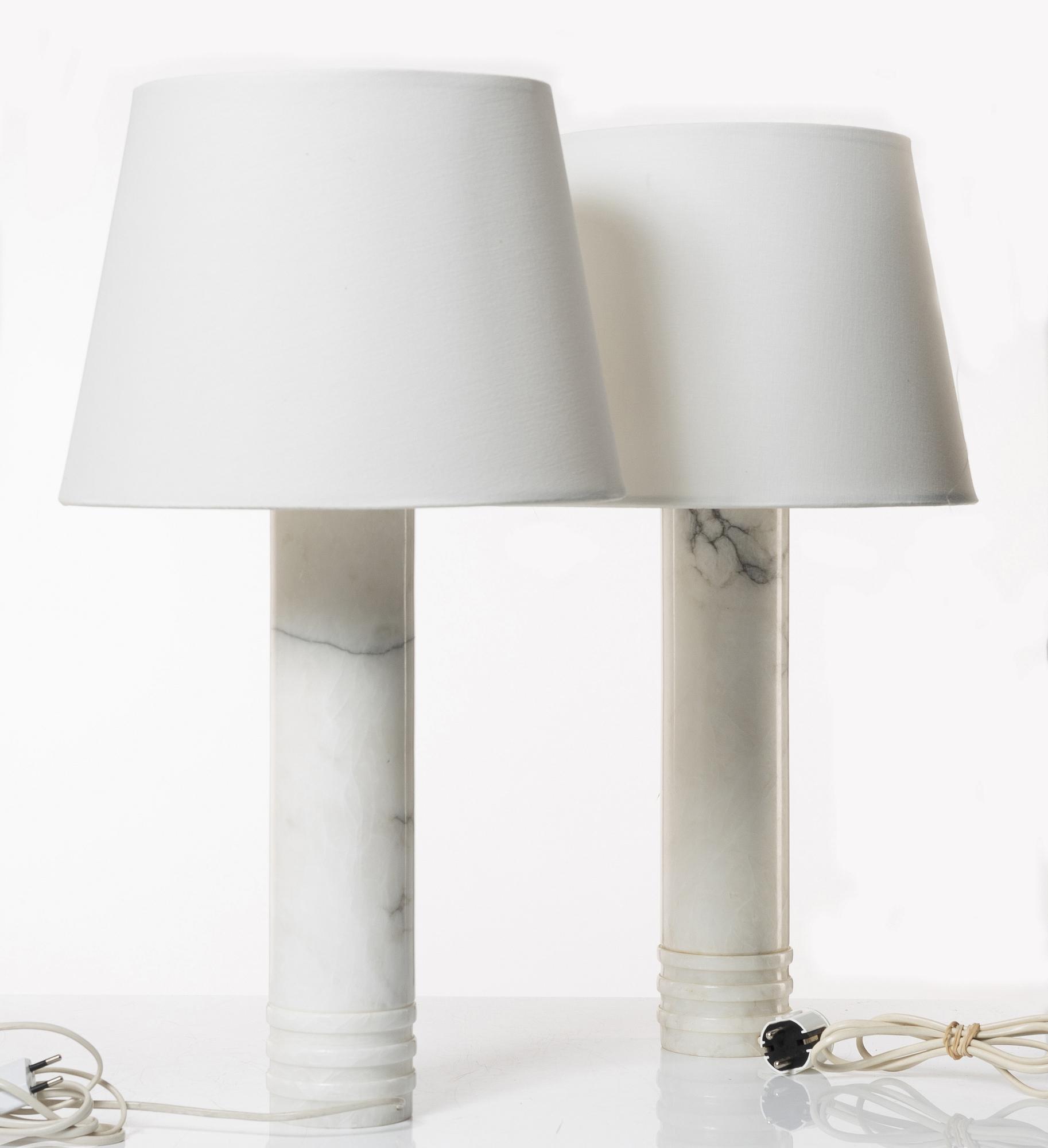 A pair of table lamps, Bergboms, second half of the 20th century.