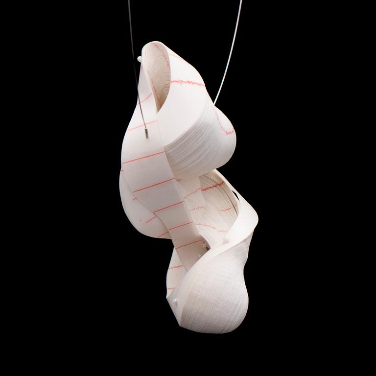 JANNA SYVÄNOJA, NECKLACE, paper, steel wire, 2016.