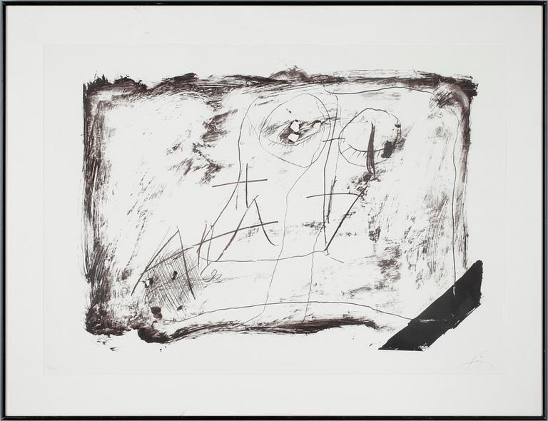 ANTONI TÀPIES, litografi, sign och numr XI/XXV.