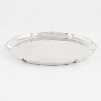 A Peruvian Sterling Silver Tray, 1950s.