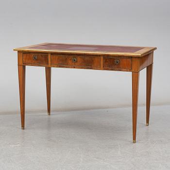 A late Gustavian style writing desk, circa 1900.