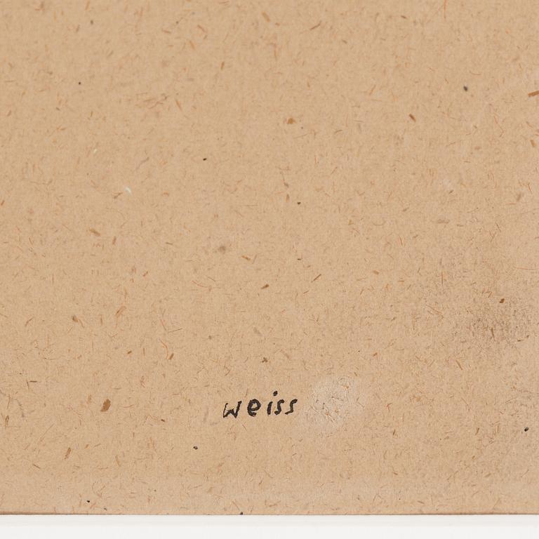 PETER WEISS, ink on paper, signed Weiss, 1947.