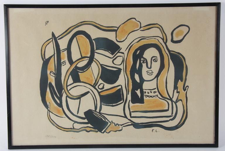 LEGER, FERNAND. Färglitografi, sign o numr 196/200.