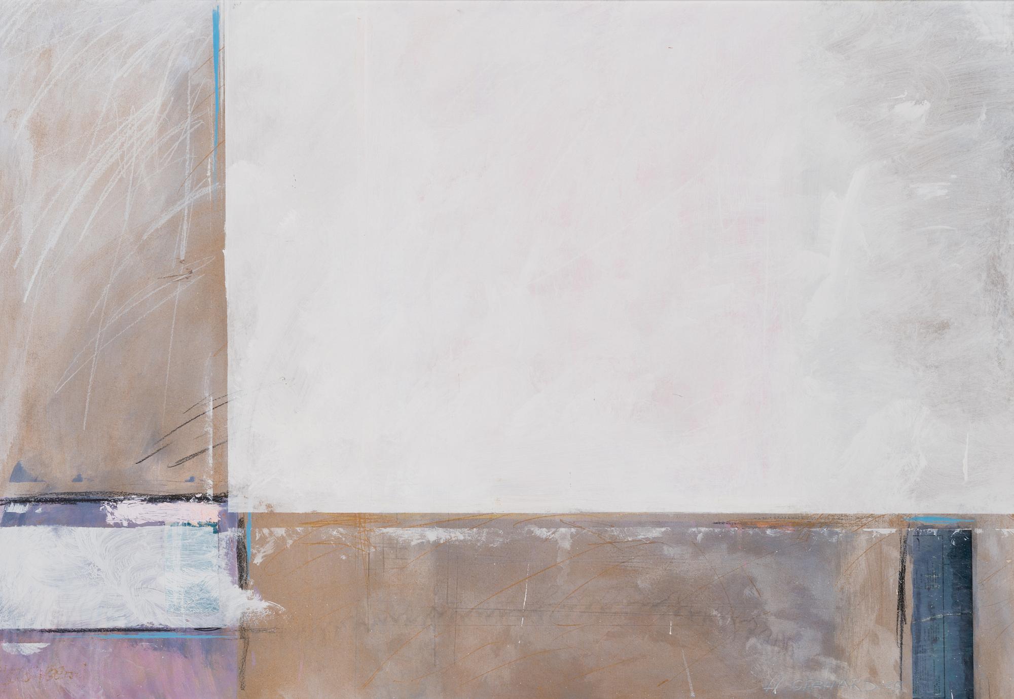 HANNU GEBHARD, mixed media and collage, signed and dated -85.