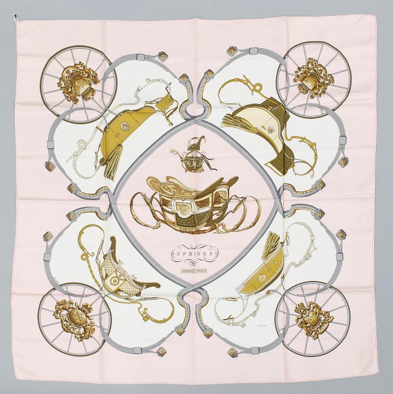 HERMÈS, scarf "Springs".