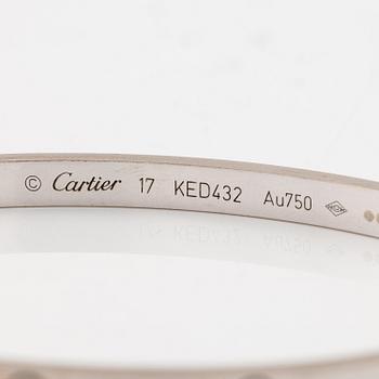 A Cartier bracelet "Love" in 18K white gold with round brilliant-cut diamonds, model small.