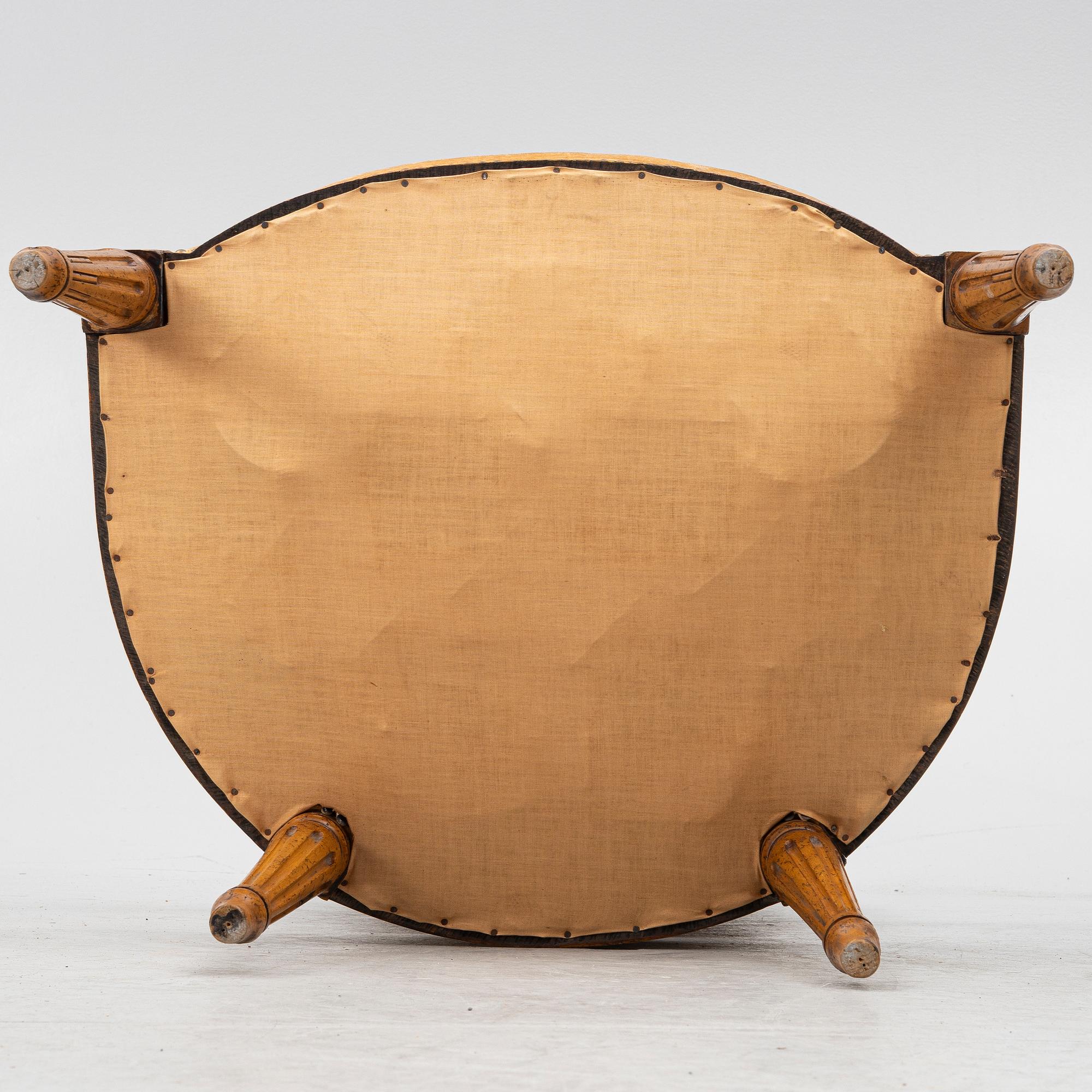 Four Louis XVI armchairs, 18th century.