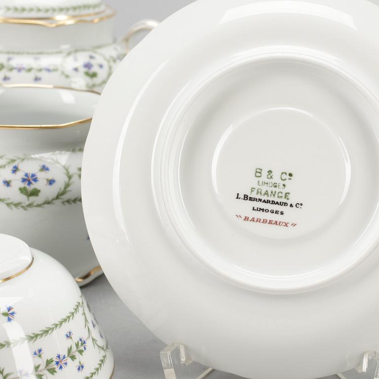 TESERVIS, 8 st, porslin, B&C Limoges, Frankrike, 1900-tal.