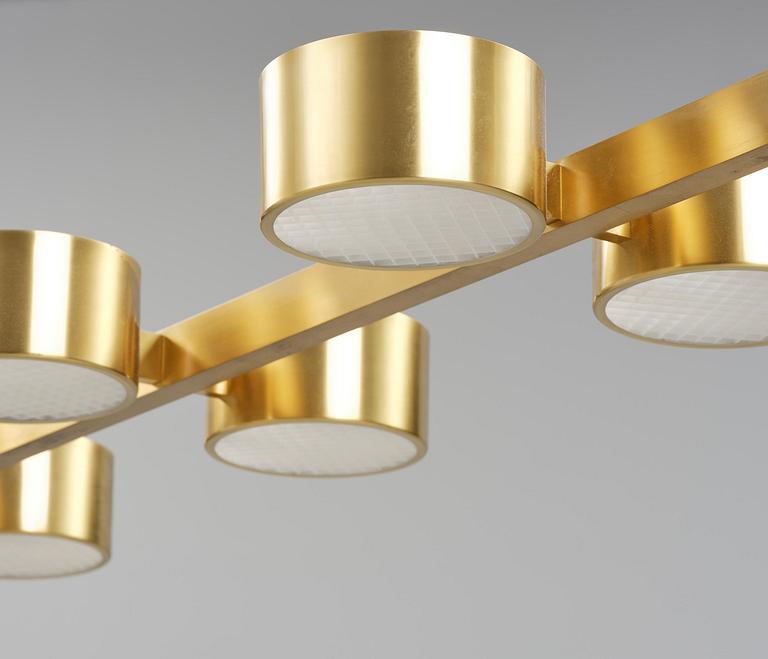 Hans-Agne Jakobsson, a monumental ceiling lamp model T 261/14, Hans-Agne Jakobsson AB, Markaryd, 1950s-60s.