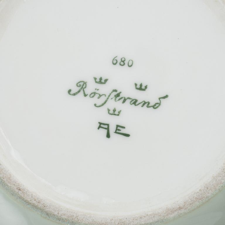 Algot Erikson, an Art Nouveau porcelain lidded box, Rörstrand, early 20th Century.
