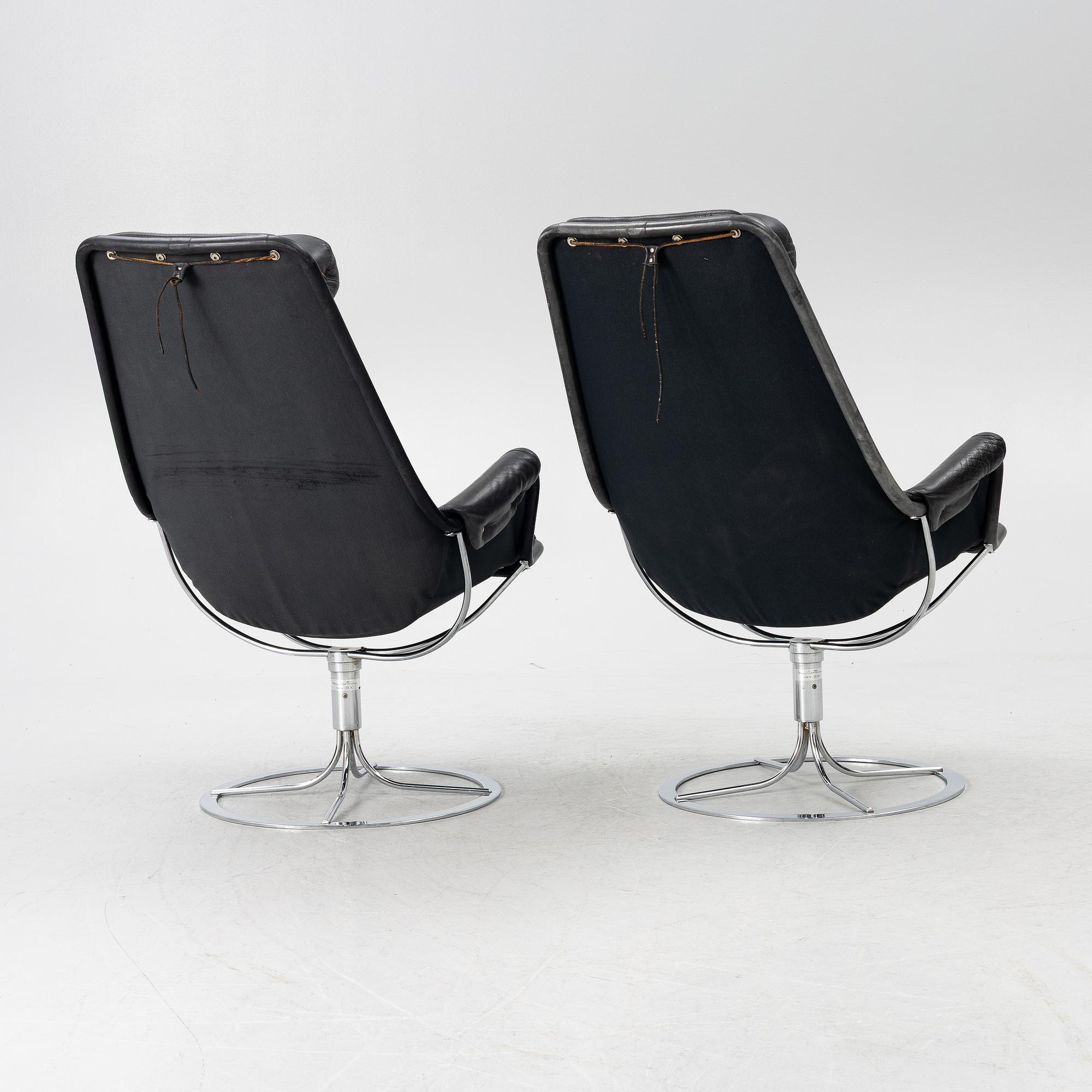 Bruno Mathsson, armchairs, a pair, "Jetson", Dux, 1970s.