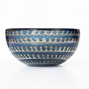 Edvin Öhrström, skål, glas, Ariel Orrefors 1976.