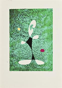 PIERRE OLOFSSON, 4 serigrafier. "Piruetter för Ess" signerade och numrerade 30/40.