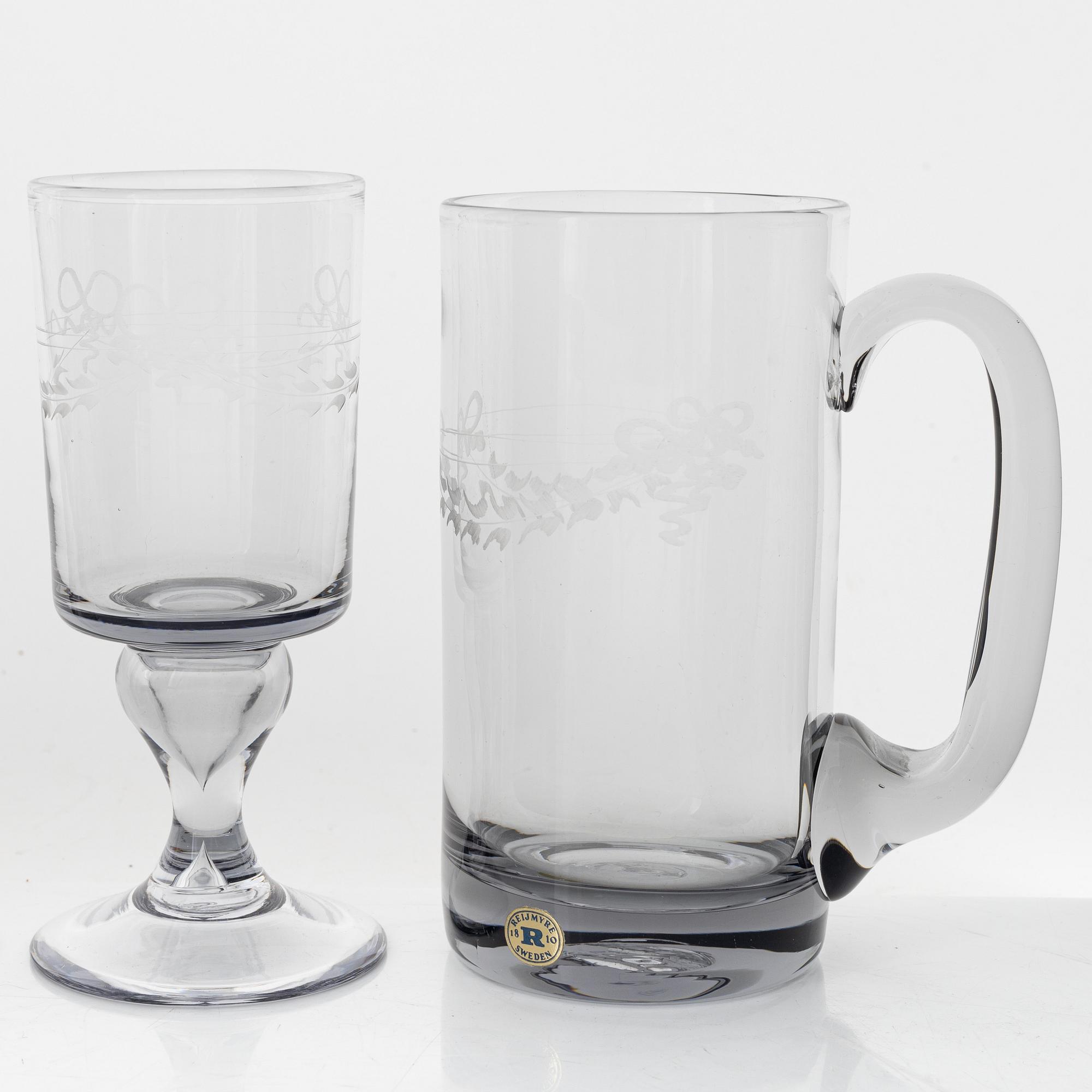 A 45-piece 'Antik' glass service, Reijmyre.