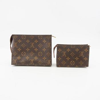 Louis Vuitton, two pouches.