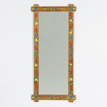 Uno Vallman, Spegel med målad ram.