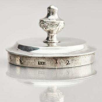 A Swedish 18th century silver milk jug, mark of Anders Hjulström, Köping 1791.