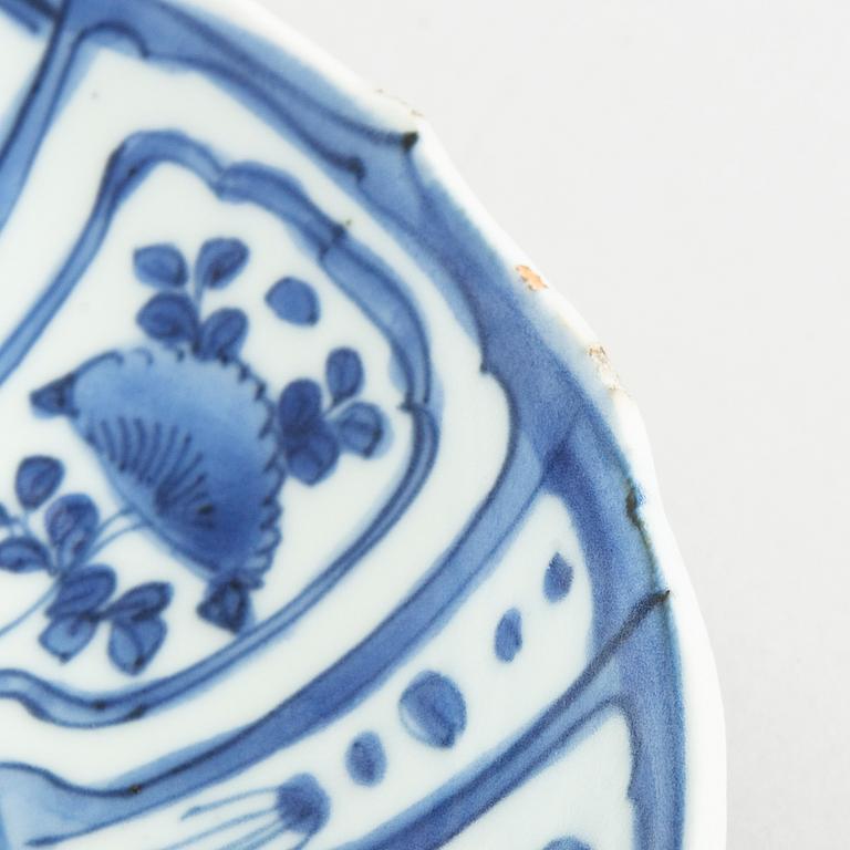 A Chinese Ming dynasty Wanli porcelain dish.