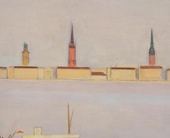 Einar Jolin, "Stockholm från Långholmsparken I".