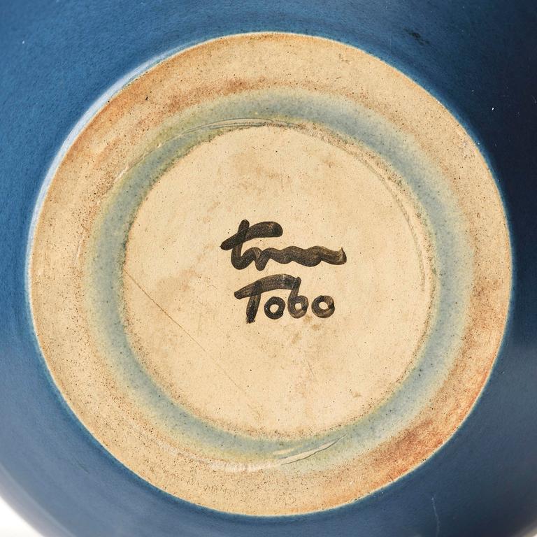 Erich & Ingrid Triller, a stoneware vase, Tobo, Sweden.