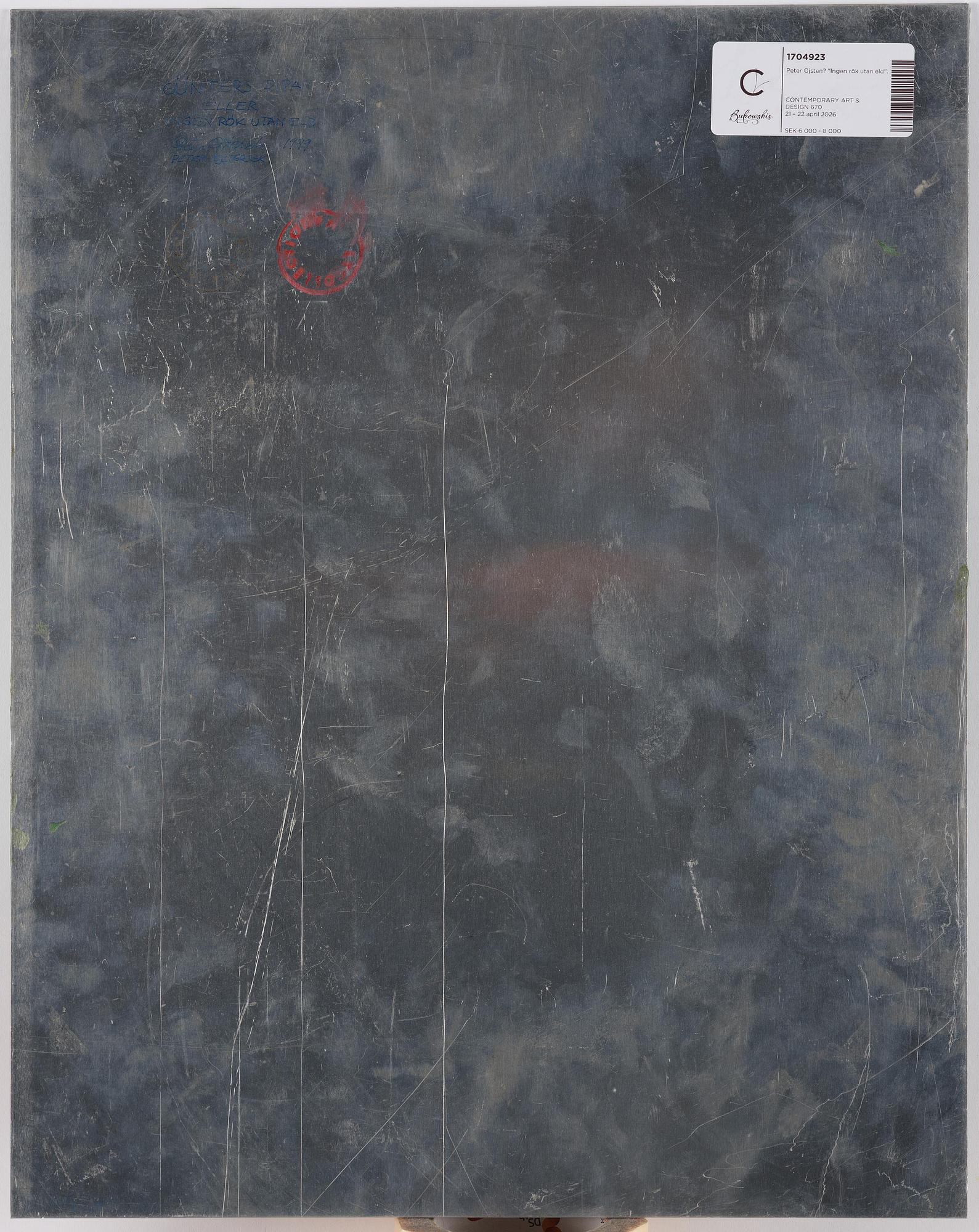 Peter Ojstersek, "Günters pipa eller ingen rök utan eld".