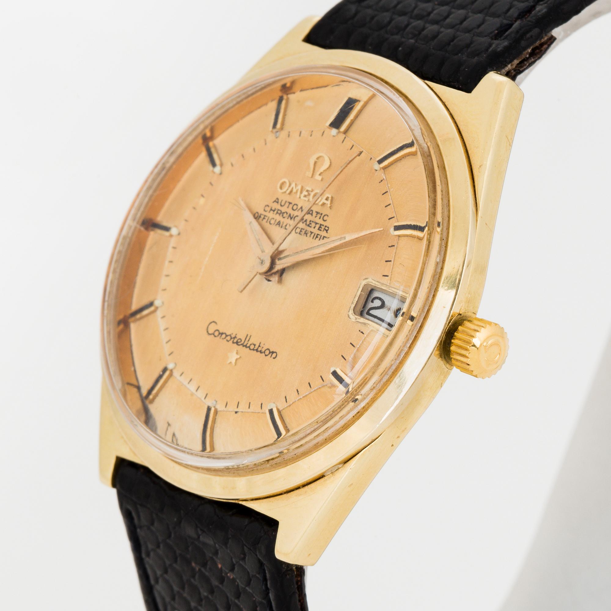 OMEGA, Constellation, Chronometer, "Pie-Pan", armbandsur, 34 mm.