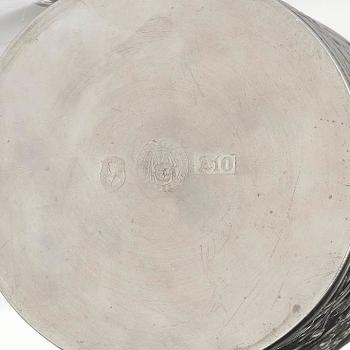 Estrid Ericson, & Firma Svenskt Tenn, a lidded pewter jar, Stockholm, 1975.