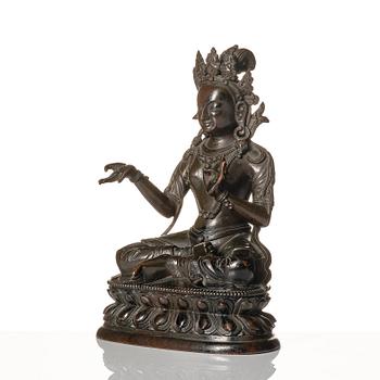 Krönt gudom, brons. Qingdynastin, 1700-tal.